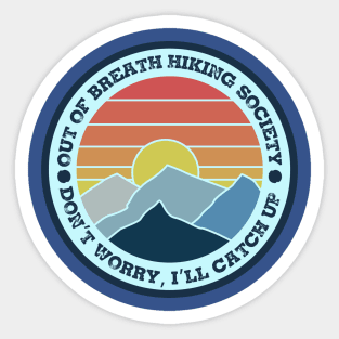 Out of Breath Hiking Society Round 1 Sticker